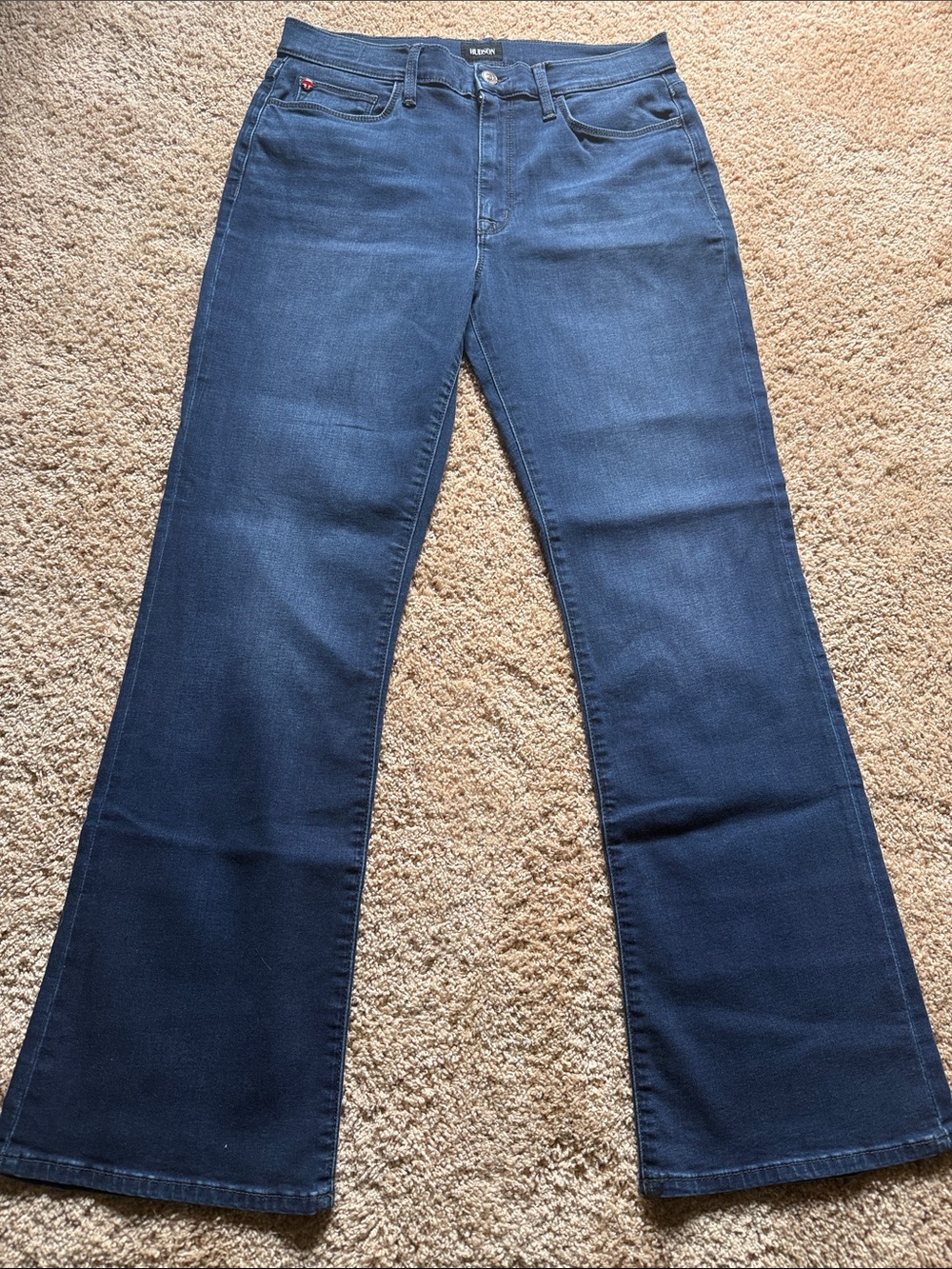 Hudson Jeans Women's Dark Blue Wide Leg Denim